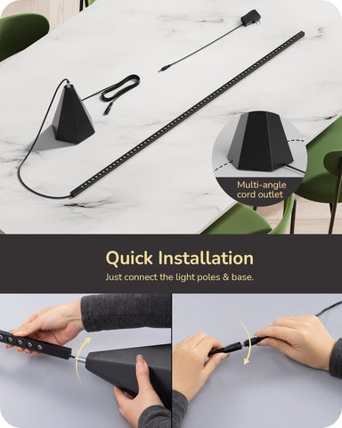 EDISHINE LED corner floor lamp includes a remote control for convenient adjustments
