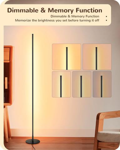 EDISHINE LED Corner Lamp offers 7 temperatures for versatile ambience.