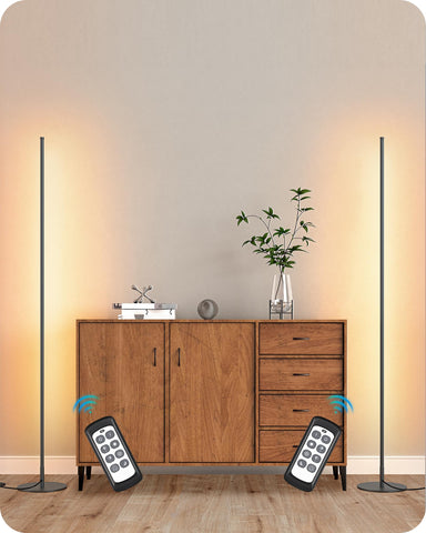 EDISHINE LED Corner Lamp with easy-base assembly for quick setup.