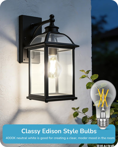 EDISHINE Edison bulbs offer dimmable brightness for living spaces and mood lighting.