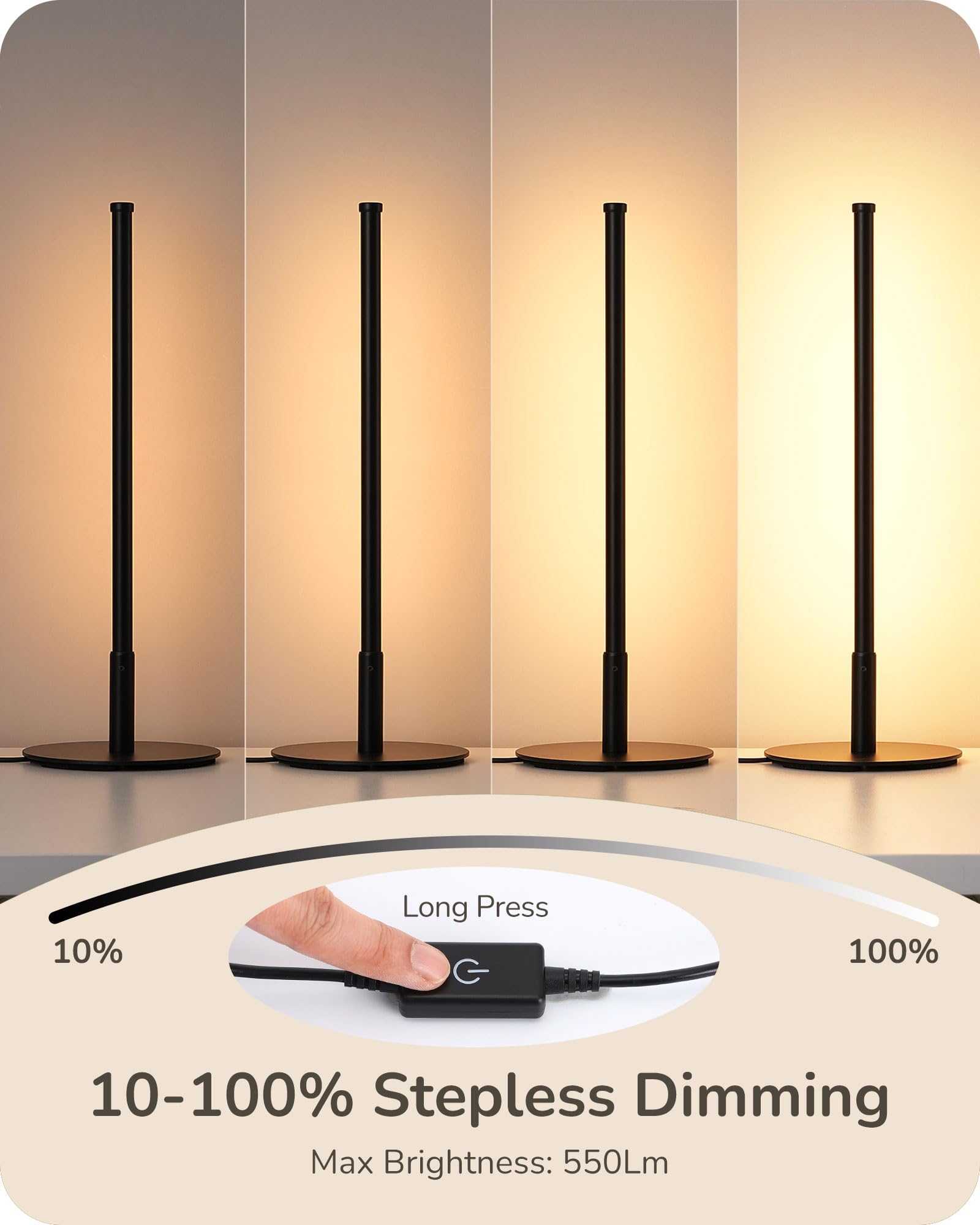 EDISHINE table lamp offers three color temperatures for versatile tasks