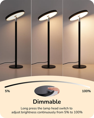 EDISHINE LED table lamp offers 3000K, 4000K, and 6000K color temps.