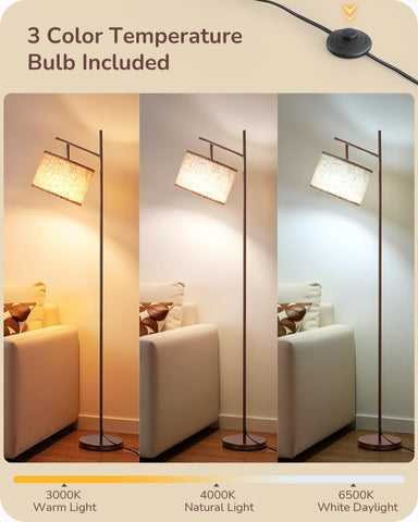 EDISHINE linen shade beige close-up for diffused warm glow.