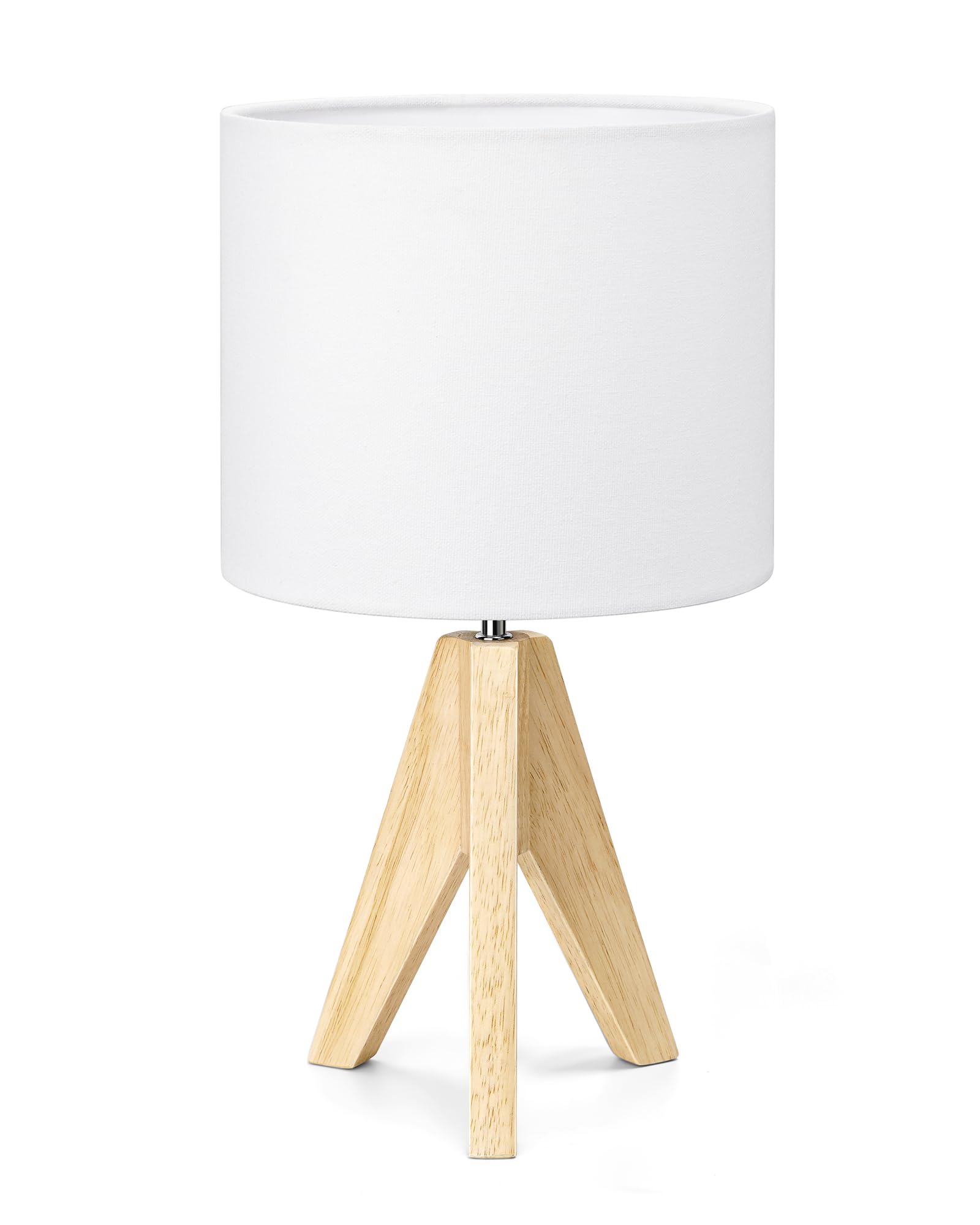 EDISHINE living room lamp offers warm mood lighting on an end table.