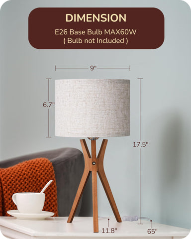 EDISHINE living room lamp creates warm, ambient glow.