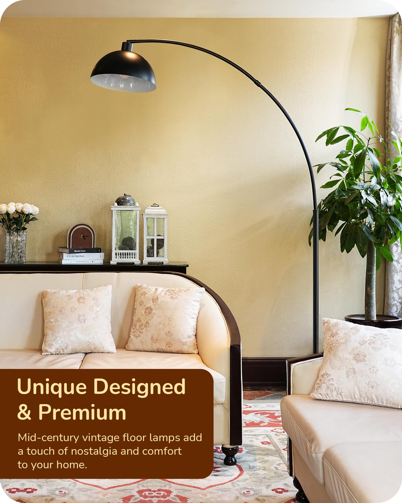 EDISHINE arc floor lamp foot switch for hands-free operation
