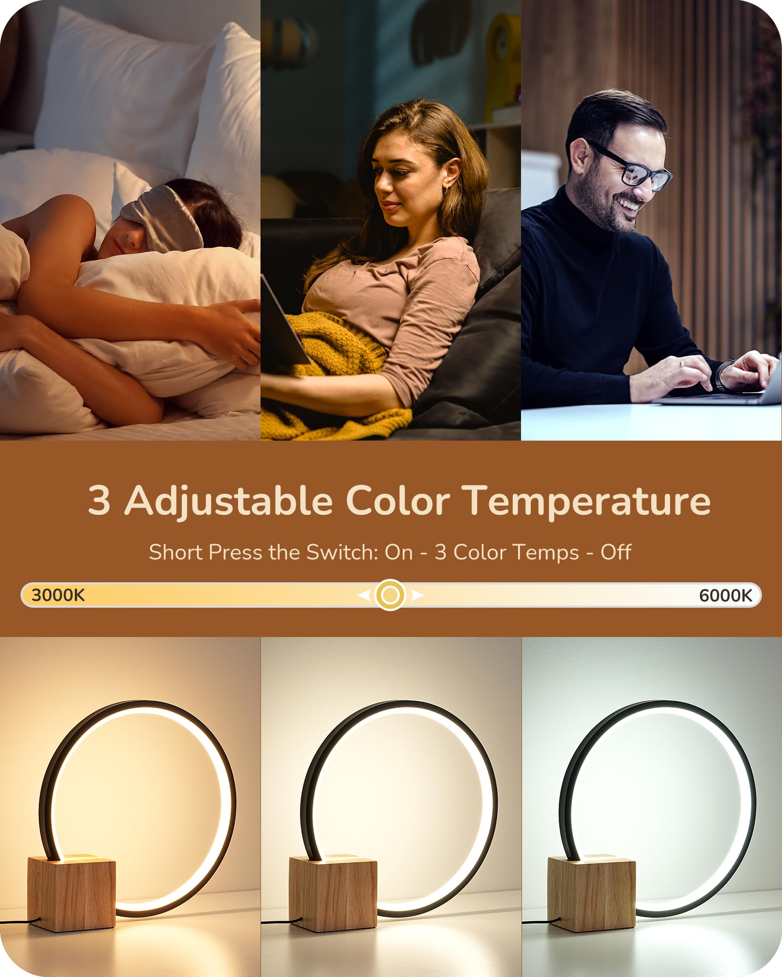 EDISHINE modern design detail complements contemporary bedrooms and living spaces.
