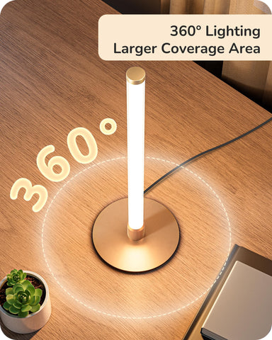 EDISHINE gold lamp featuring stepless dimming for customizable brightness