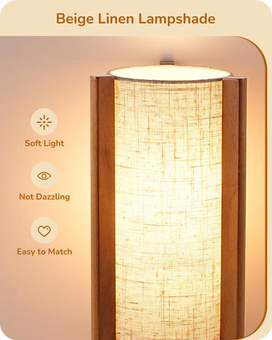EDISHINE bedroom nightstand setup featuring the EDISHINE lamp.