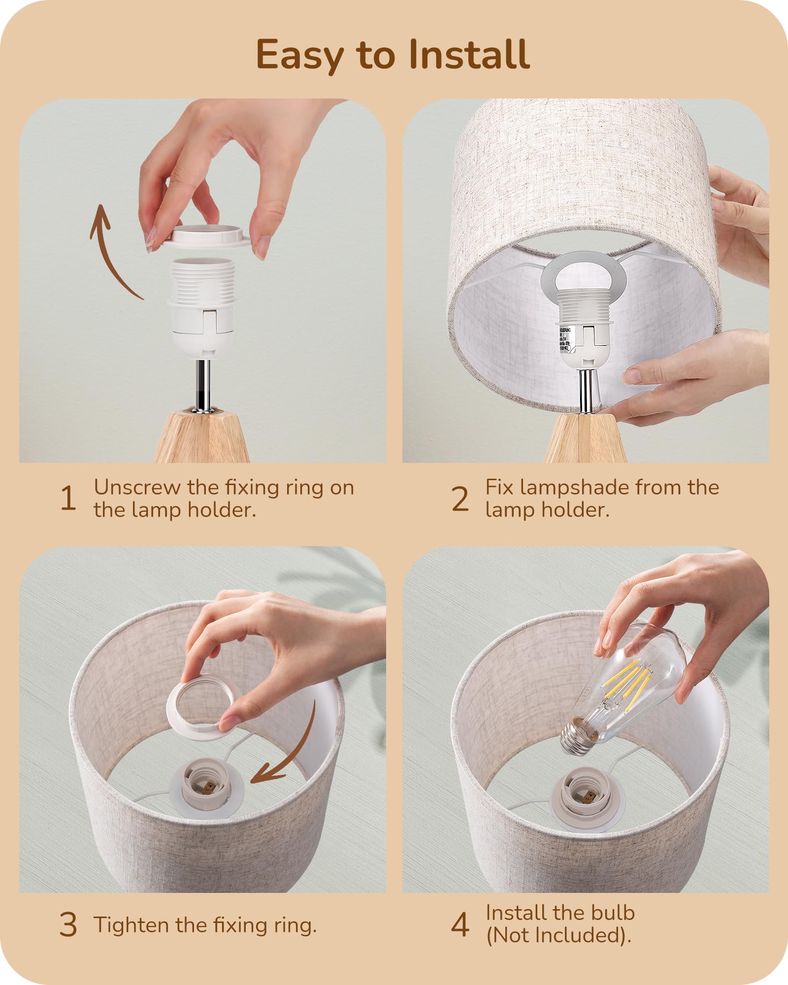 EDISHINE nursery light provides gentle illumination for midnight feeding and soothing.