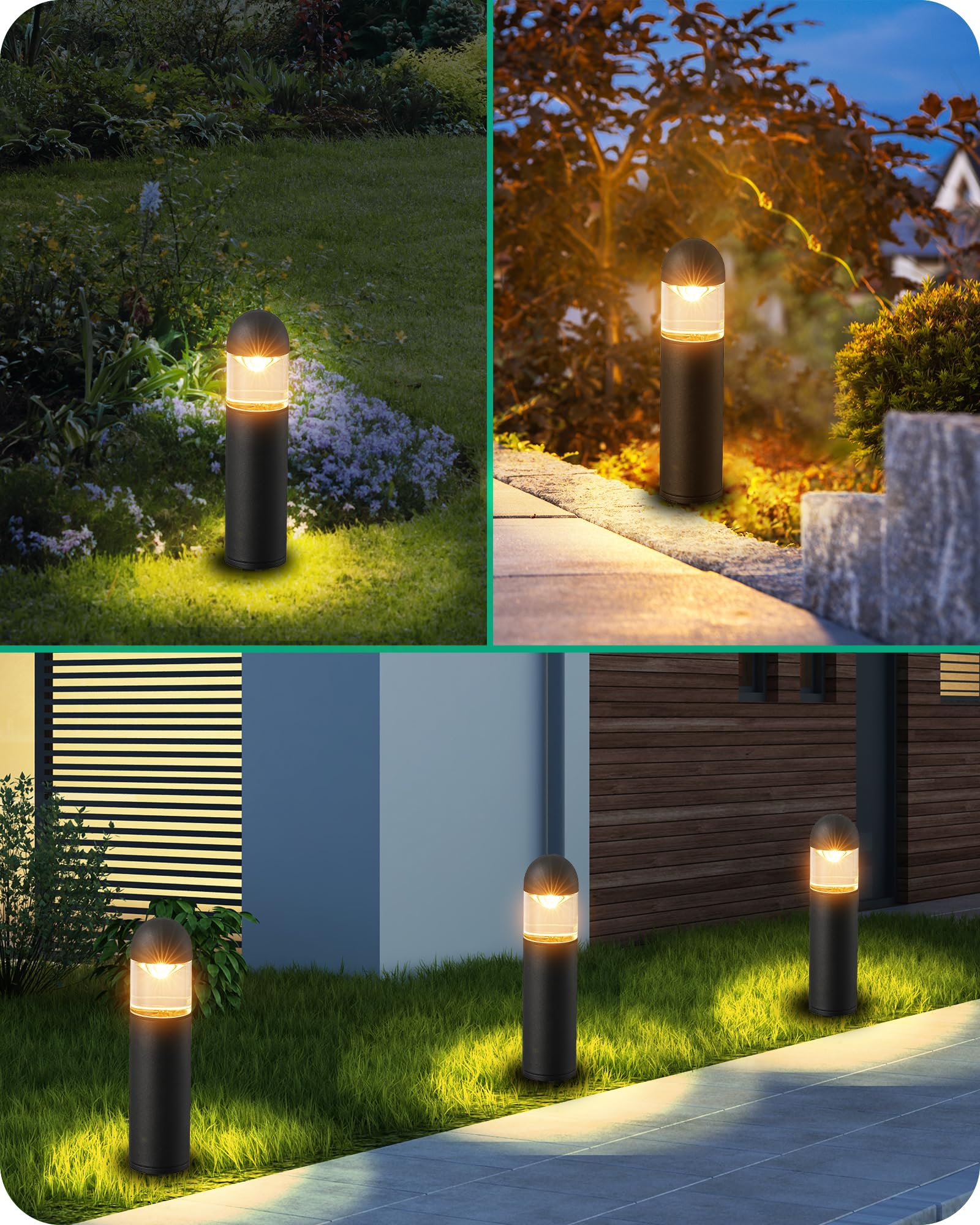 EDISHINE IP65 rated light resists rain for outdoor use.