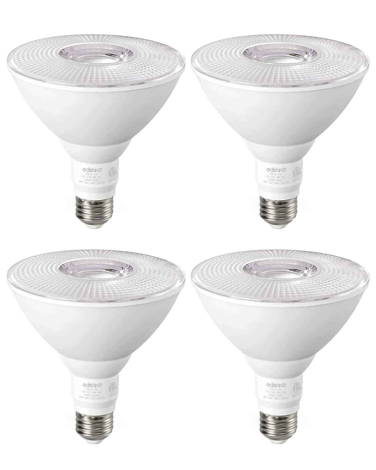 EDISHINE Par38 dimmable flood light outdoor for customizable brightness at night