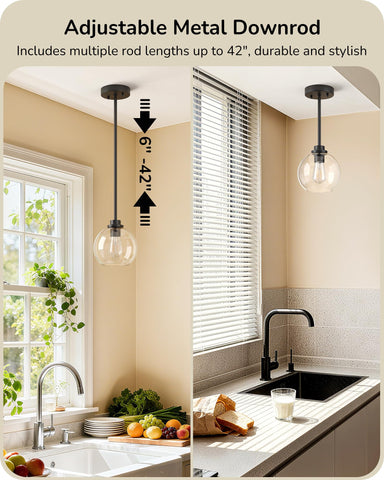 EDISHINE adjustable-height rods for versatile installation on multiple ceilings