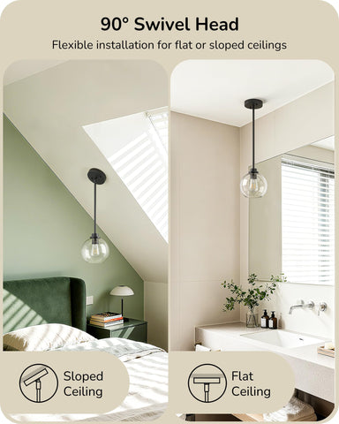 EDISHINE swivel adapter enabling flexible ceiling mounting in various spaces