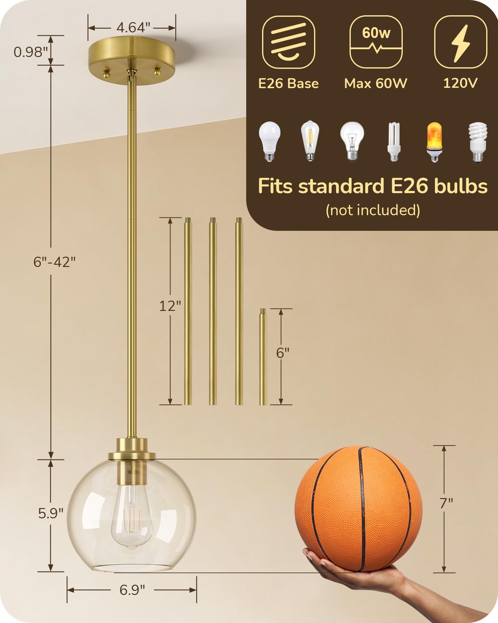 EDISHINE kitchen island lighting setup shows balanced rhythm and scale