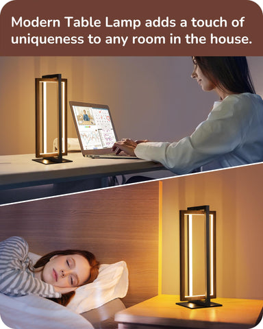 EDISHINE plug-in lamp offers easy setup with a long 70.87-inch cord.