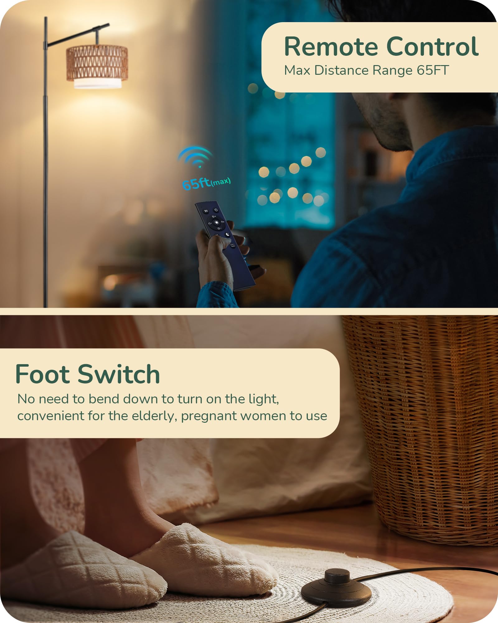 EDISHINE remote control with timer offers easy scheduling.
