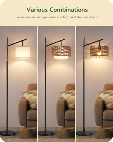 EDISHINE remote-controlled floor lamp for convenient operation.