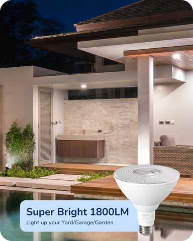 EDISHINE six-pack flood lights cover driveways, porches, and yards efficiently.