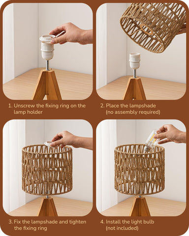 EDISHINE compact living room lamp fits without crowding surfaces.