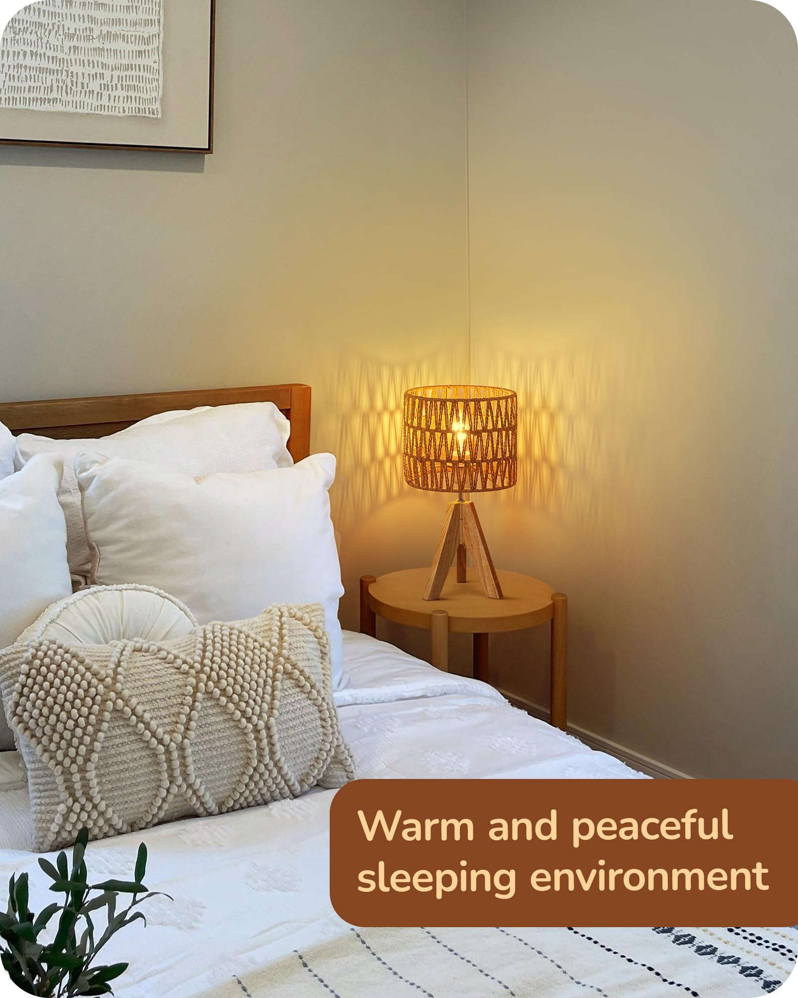 EDISHINE lamp with long cord enables flexible placement options.