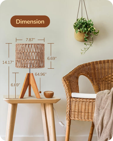 EDISHINE office lamp adds natural decor and focused lighting for workspaces.