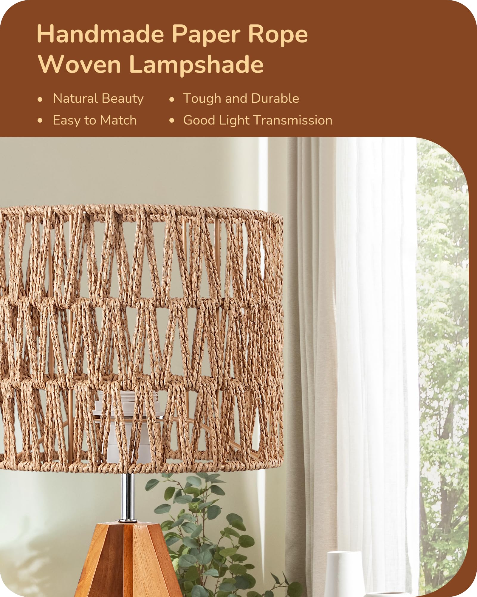 EDISHINE small table lamp triangular base improves stability on flat surfaces.
