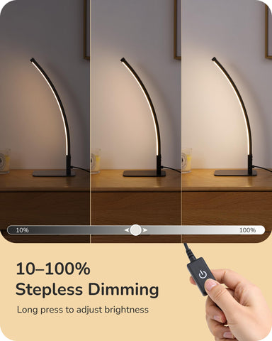 EDISHINE sturdy base ensures stable placement on nightstands and desks.