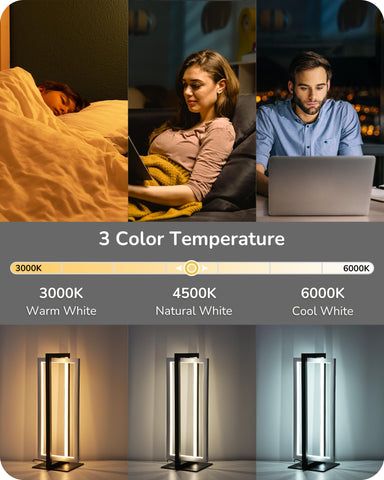 EDISHINE table lamp offers three temperatures for warm, neutral, or cool mood lighting.