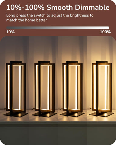 EDISHINE lamp featuring stepless dimming via touch for effortless brightness control.