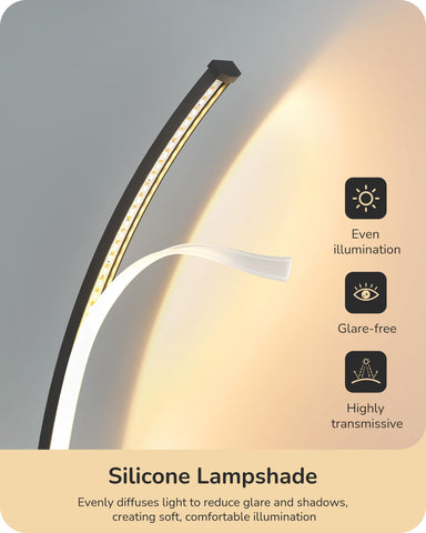 EDISHINE touch-control color temperature options for easy ambient adjustment.