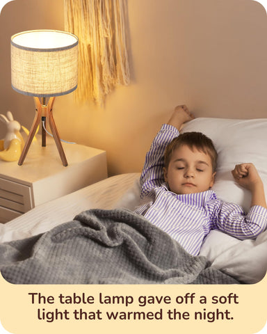 EDISHINE bedside setup fits on nightstands for easy ambient lighting.