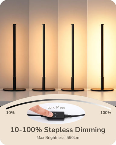 EDISHINE Upgraded LED table lamp three color temps tailor lighting for tasks