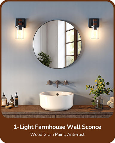 EDISHINE vanity light demonstrates upward or downward installation options