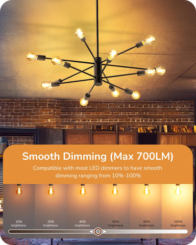 EDISHINE 80+ CRI Edison Bulbs render colors vividly, enhancing artwork and furnishings