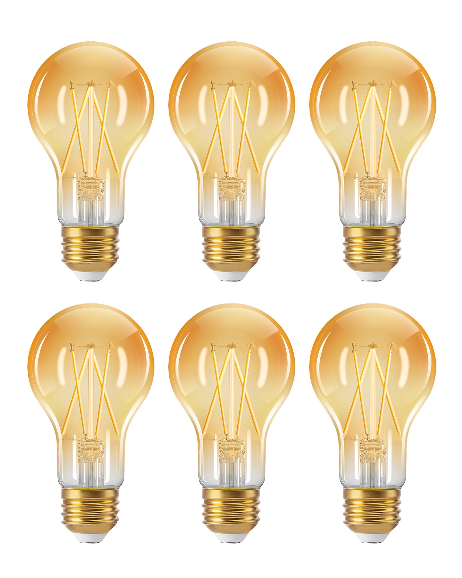 EDISHINE Vintage LED Edison Bulbs with clear glass offer timeless retro style for living rooms