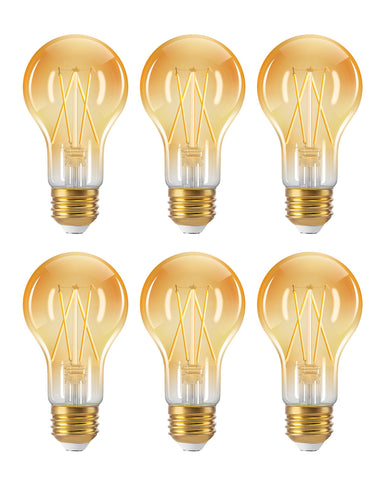 EDISHINE Vintage LED Edison Bulbs with clear glass offer timeless retro style for living rooms
