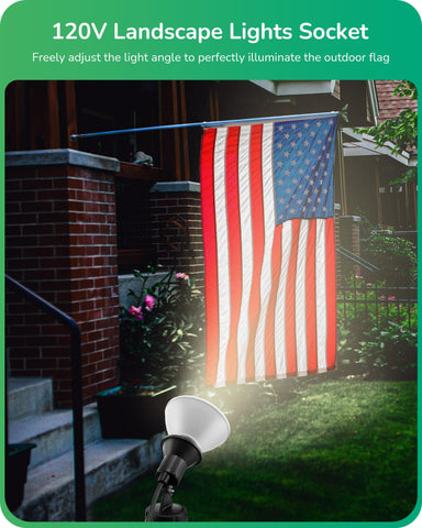 EDISHINE dual mounting options simplify outdoor installation
