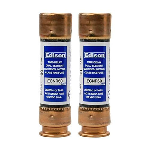 Edison Fuse ECNR60 two-pack front view for motor protection and reliability