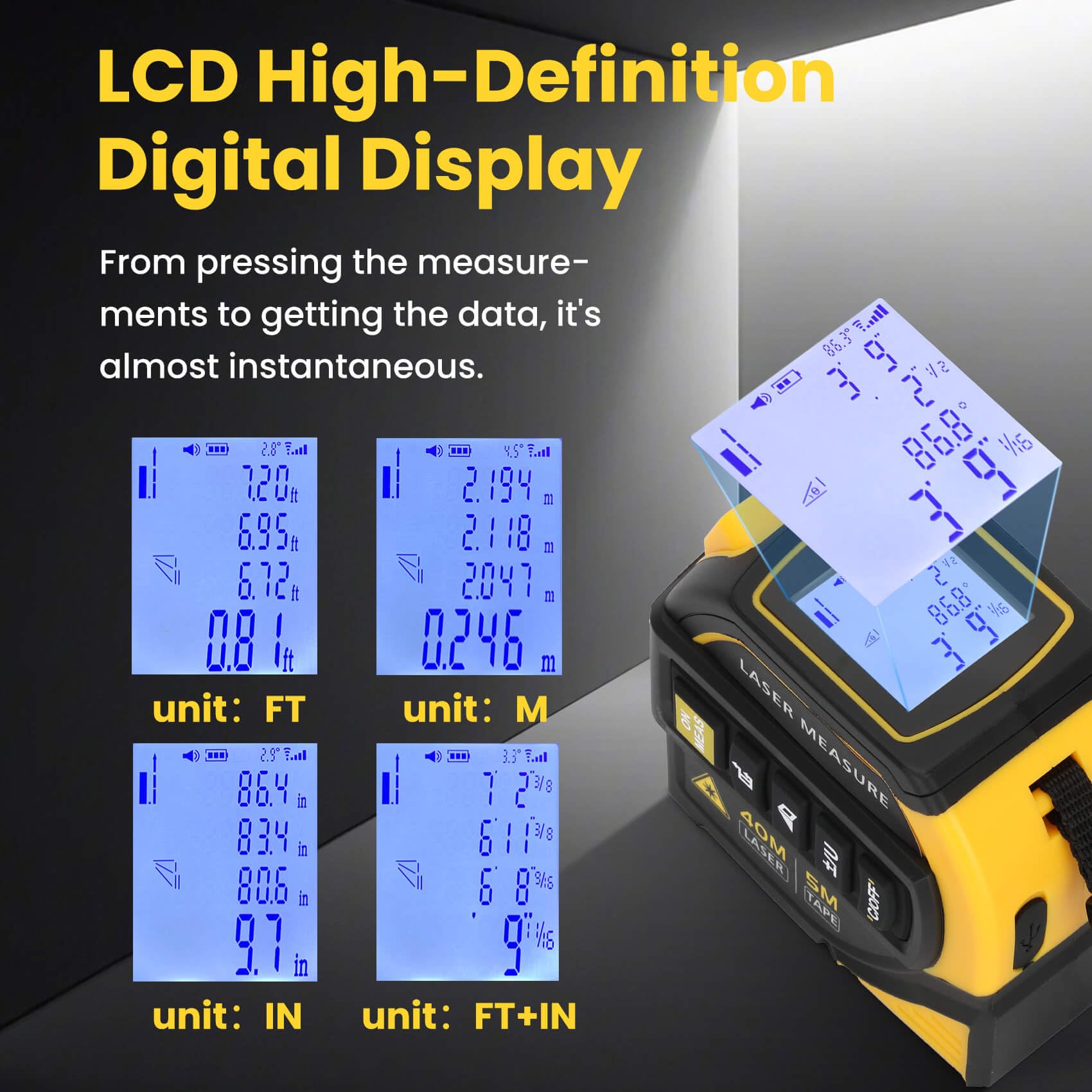 Edovaf dual-axis angle sensor supports accurate level checks during setup.