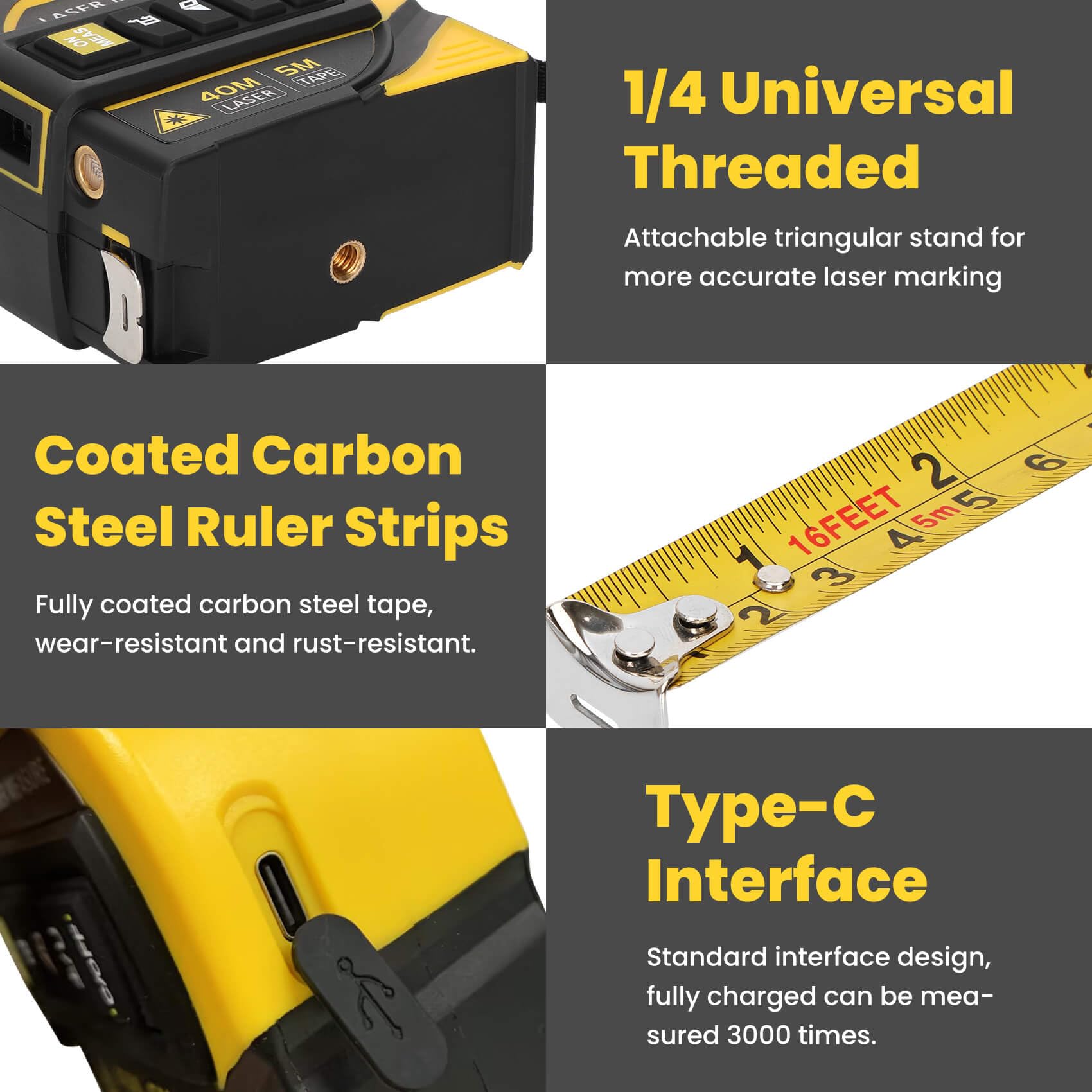 Edovaf portable tool with tripod-ready mount improves measurement stability.