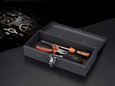 Edward Tools 17-inch toolbox lifetime warranty backs long-term use.