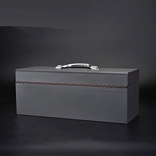 Edward Tools 17-inch metal toolbox portable design supports on-site tasks.