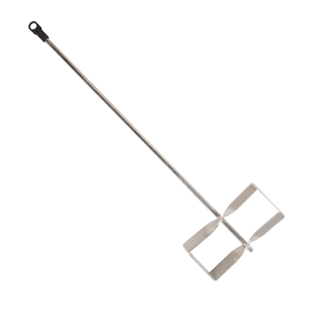 Edward Tools paddle mixer with 27-inch shaft ready for 5-gallon bucket mixing