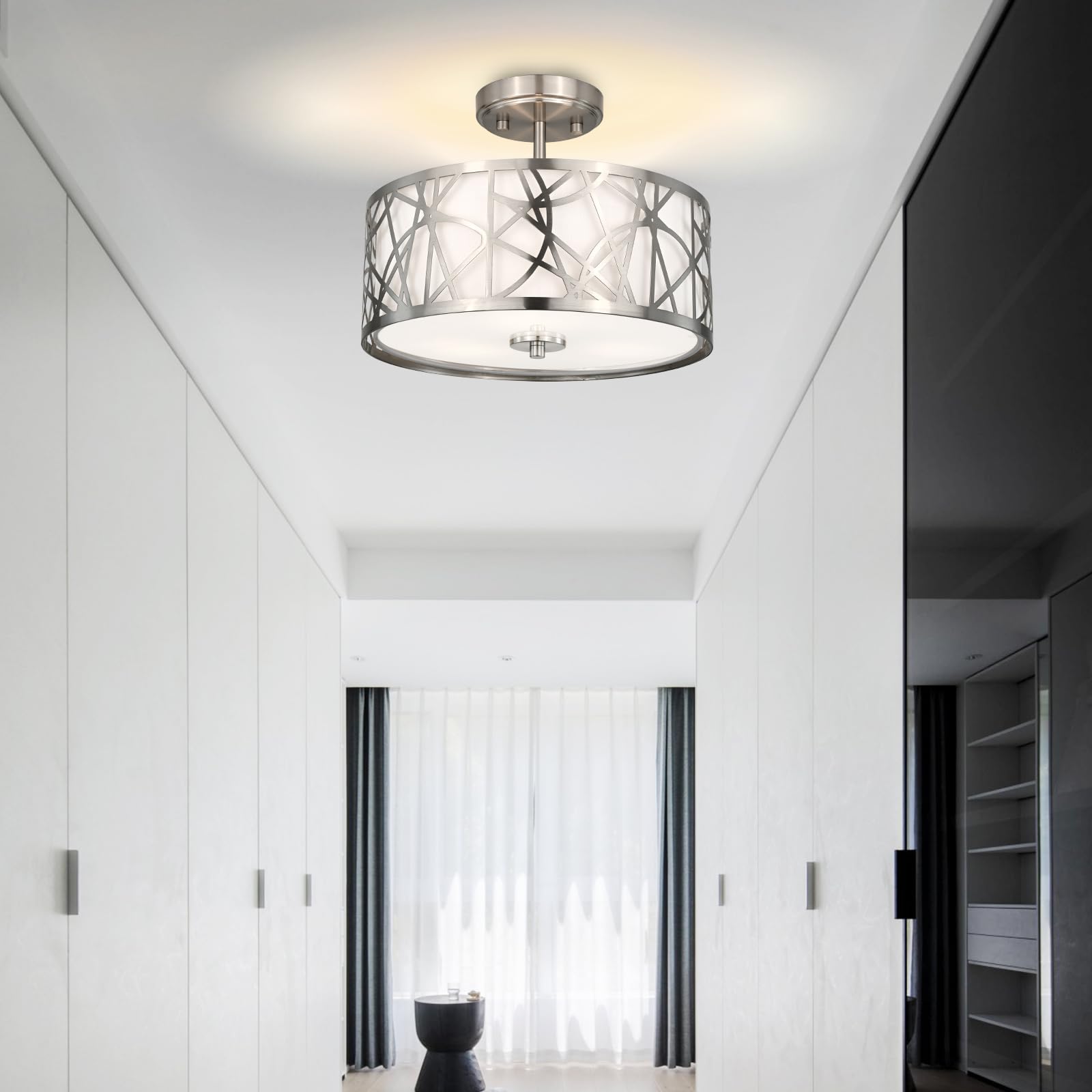 Edwarmlux ambience for hallway or entry with a stylish 3-light fixture.