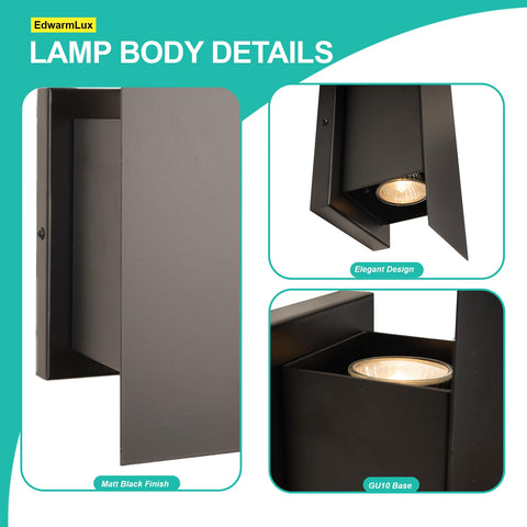 Edwarmlux stairway sconce elevates safety and ambience with a soft upward glow.
