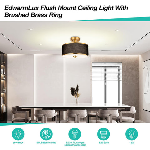 Edwarmlux fixture with white frosted diffuser for even light distribution