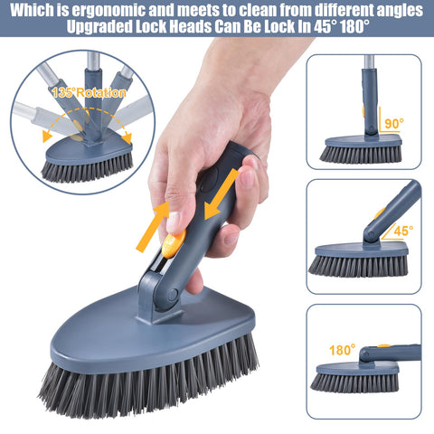 EDZNFE 2-in-1 detachable dustpan brush for window seals and glass tracks