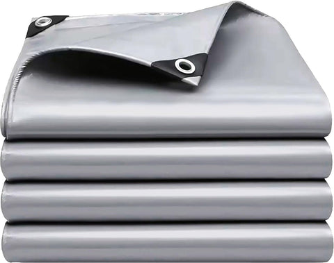 EEATUZTL heavy-duty tarp 10x12 silver for outdoor protection and coverage