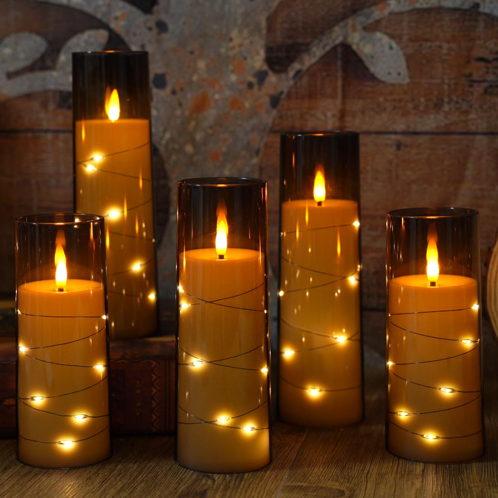 Eebuss flameless candle battery-powered for flexible cordless placement.